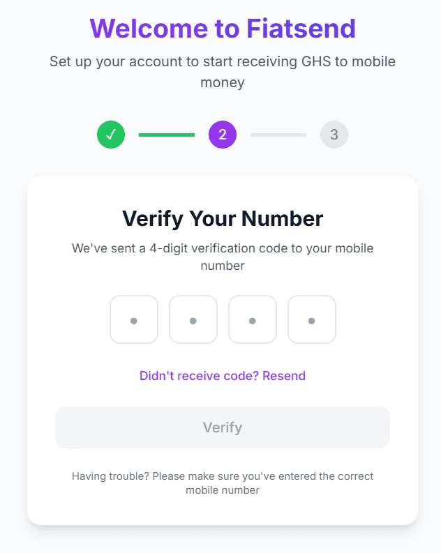 Verify Your Number